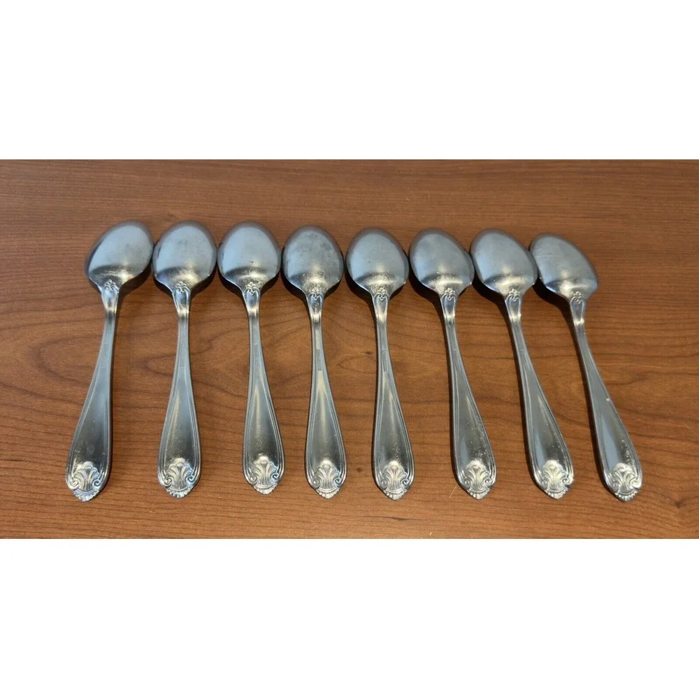 Oneida Northland Royal Shell 8‎ Oval Soup Spoon Stainless Steel Chrome 7 3/8